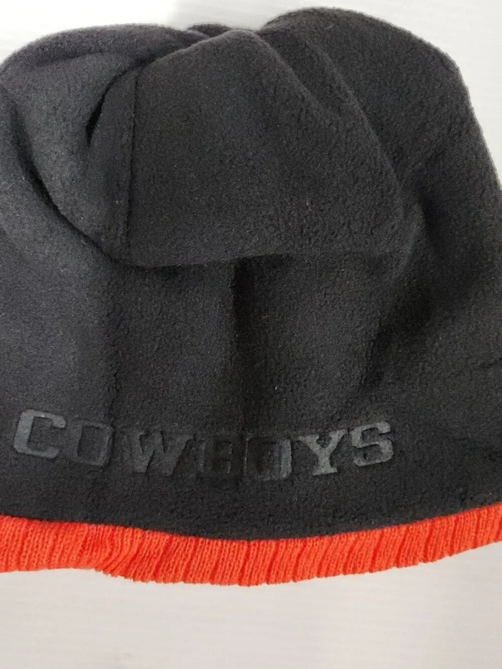 Nike Oklahoma State Cowboys OSU Reversible Beanie Hat Size 4/7 Fleece 166